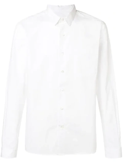 Shop Ami Alexandre Mattiussi Classic Collar Shirt With Chest Pocket In White
