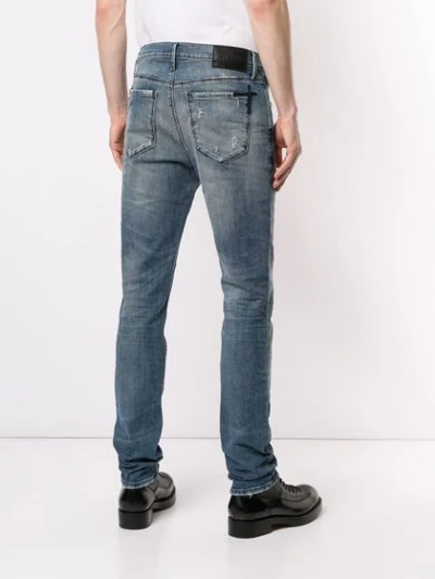 Shop Rta Distressed Skinny Jeans In Blue