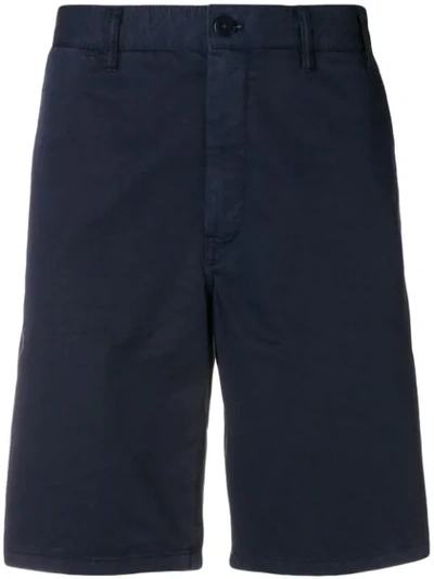 Shop Norse Projects Fitted Classic Shorts In Blue