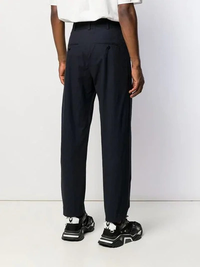 Shop Damir Doma Straight Leg Trousers In Blue
