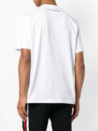 Shop Blackbarrett Weightlifting Alien T-shirt - White