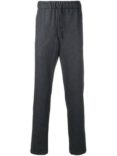 Shop Apc Straight Leg Track Pants In Grey