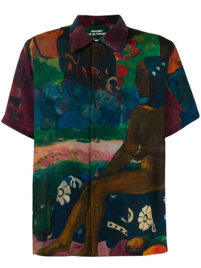 Shop Rassvet Gauguin Print Shirt In Purple