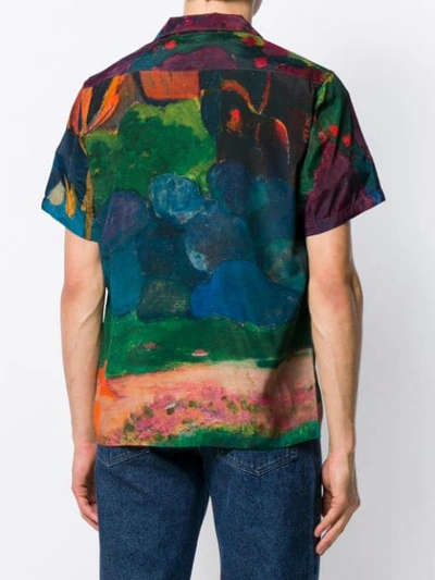 Shop Rassvet Gauguin Print Shirt In Purple