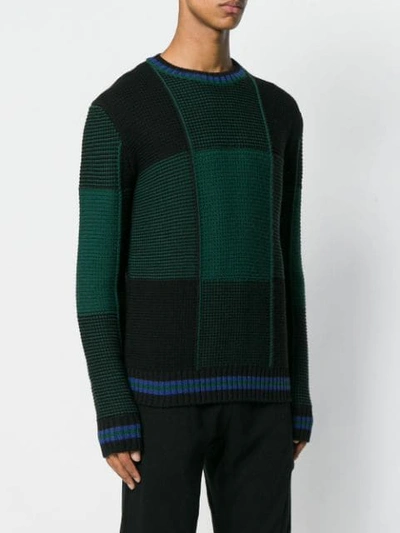 Shop Diesel Black Gold Kilty Sweater In Green