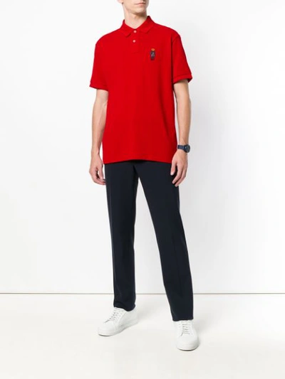 Shop Polo Ralph Lauren Logo Short-sleeve Polo Top - Red