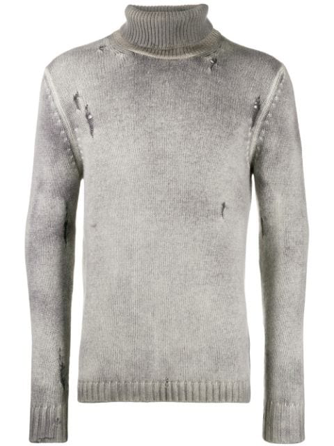 Avant Toi Sweatshirt With Distressed Details In Grey | ModeSens
