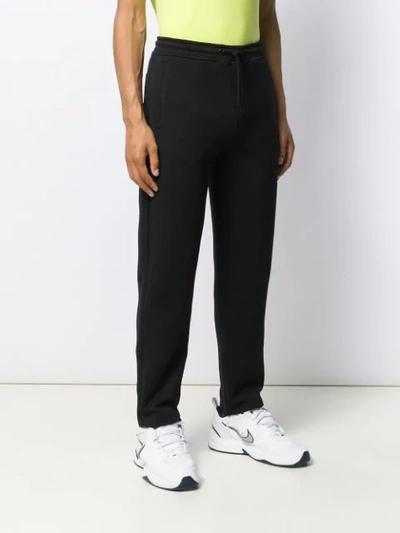 Shop Kenzo Textured Jogging Trousers In Black