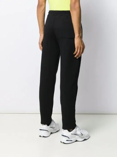 Shop Kenzo Textured Jogging Trousers In Black