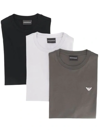 Emporio Armani 3 Pack T-shirt Set In Grey | ModeSens