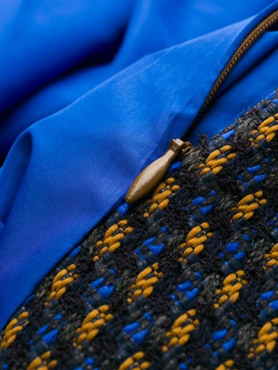 ETRO 图案印花系腰带大衣 - 蓝色