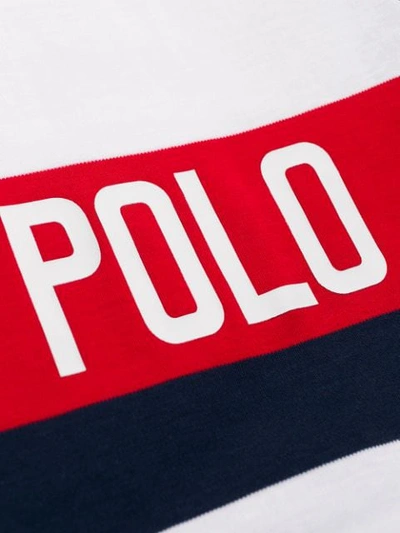 Shop Polo Ralph Lauren Contrast Panel Polo Shirt In Blue