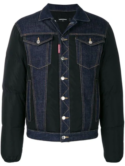 Shop Dsquared2 Padded Denim Jacket In 900