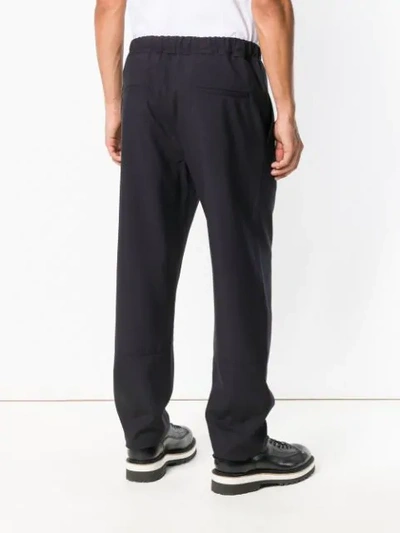 Oamc Elasticated Waist Trousers In Blue