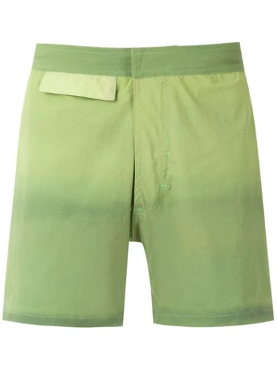 Shop Amir Slama Swimming Shorts In Green