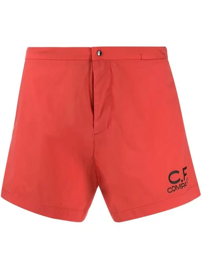 Shop C.p. Company Costume Boxer Swimshorts In Orange