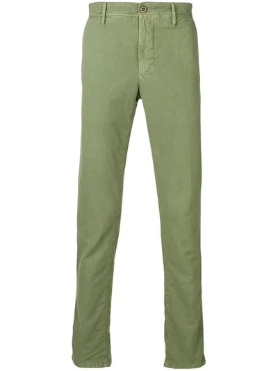Shop Incotex Slim-fit Trousers In Green