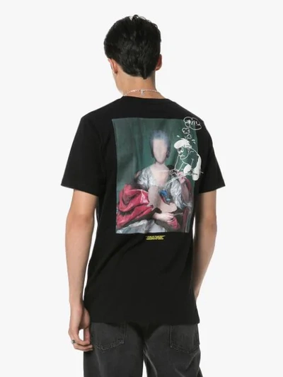 OFF-WHITE PAINTING PRINT T-SHIRT - 黑色