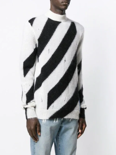 Shop Off-white Diagonal Jumper In White