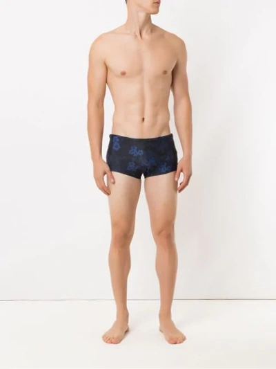Shop Track & Field Printed Trunks In Blue