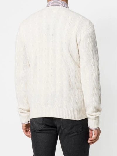 cable-knit jumper