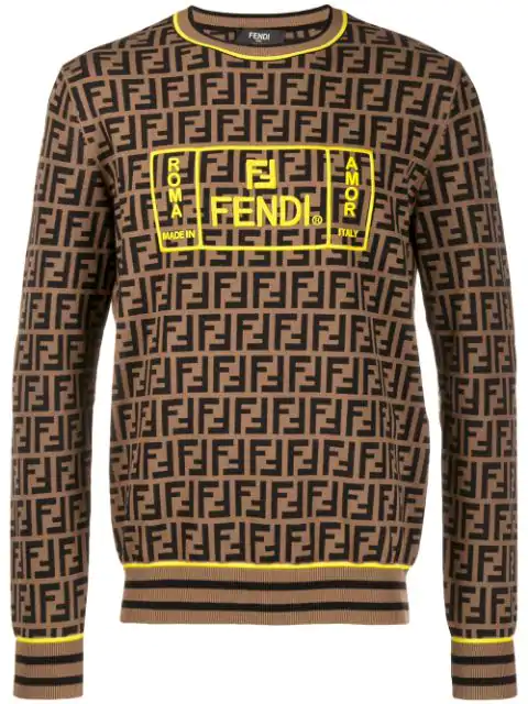 fendi yellow sweatshirt