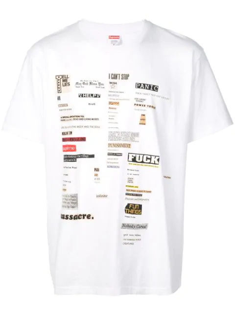 supreme cutouts tee white