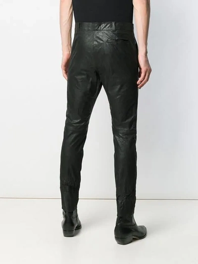 Shop Haider Ackermann Tapered Panelled Trousers In Black