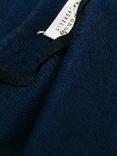 Shop Maison Margiela Trimmed Pullover In Blue