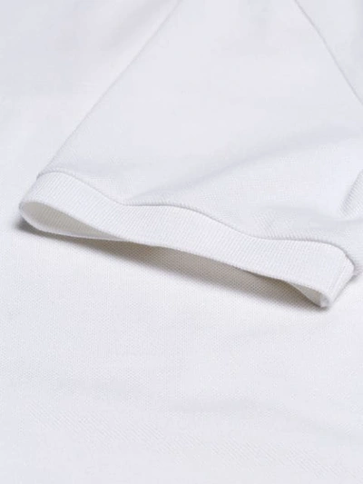 Shop Saint Laurent Piqué Polo Shirt In White