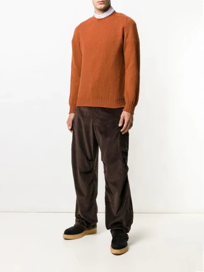 E. Tautz Crew Neck Jumper - Yellow | ModeSens