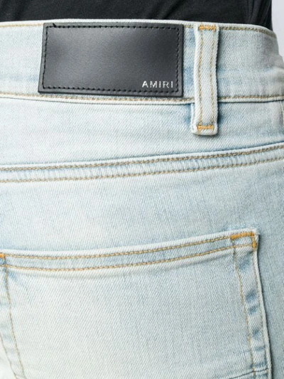 Shop Amiri Mittelhohe Skinny-jeans In Blue