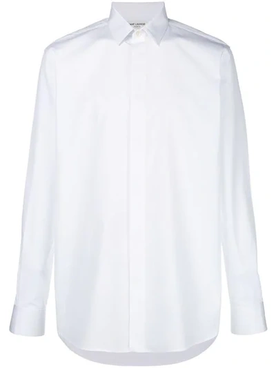 Shop Saint Laurent Klassisches Hemd In White
