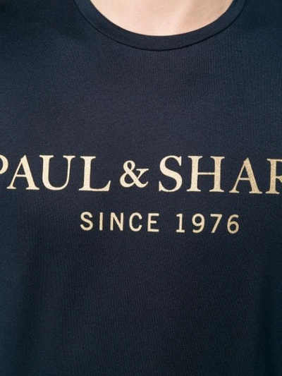 Shop Paul & Shark Logo Print T-shirt - 150 Blue
