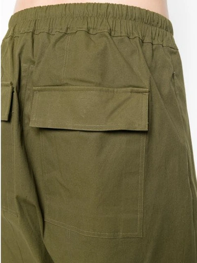 Shop Rick Owens Drop-crotch Drawstring Shorts - Green