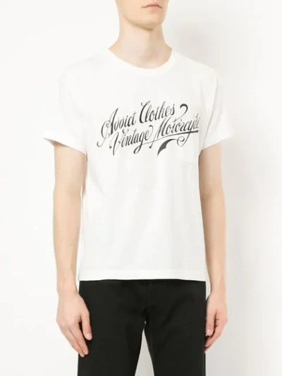 Shop Addict Clothes Japan Logo Print T In White