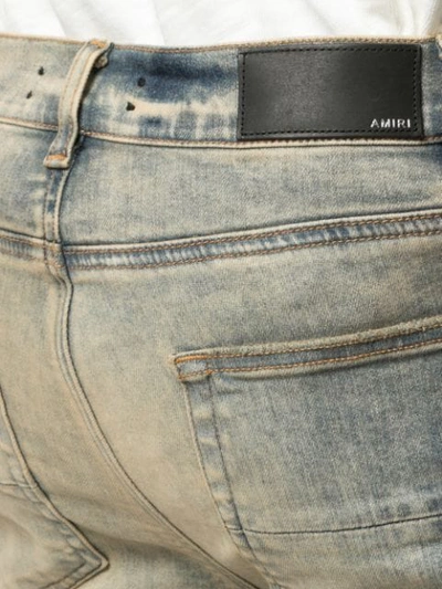 Shop Amiri Mx1 Bandana Jeans - Blue