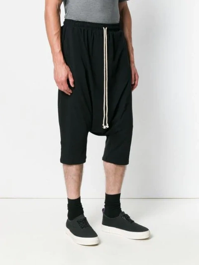 Shop Alchemy Drop Crotch Track Shorts In Black