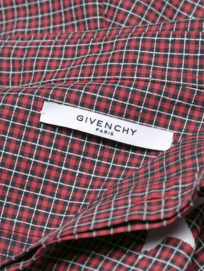 Shop Givenchy Kariertes Hemd Mit Sterne-print In Red