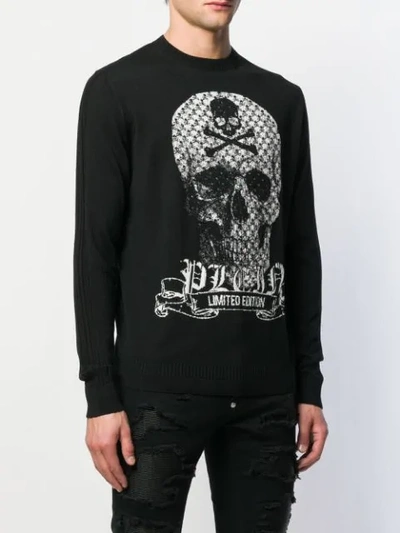 Shop Philipp Plein Skull Jumper In Black