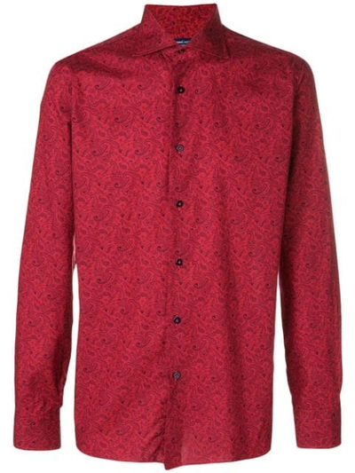 Shop Borriello Hemd Mit Paisleymuster In Red
