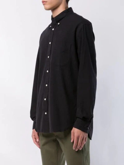 Shop Gitman Vintage Classic Flannel Shirt In Black