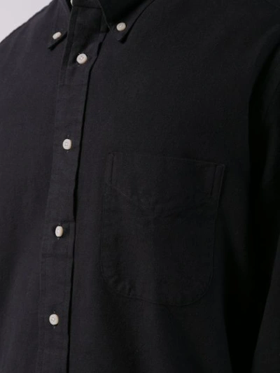 Shop Gitman Vintage Classic Flannel Shirt In Black