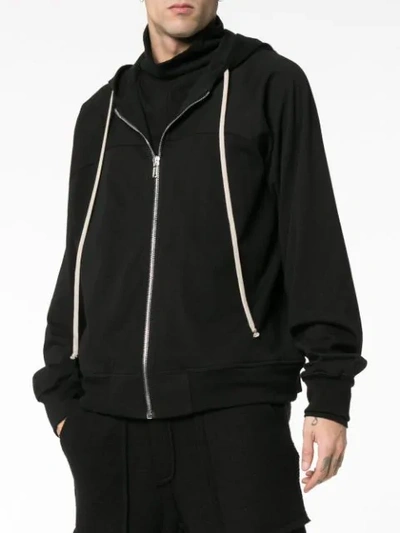 Shop Rick Owens Kapuzenjacke Mit Kordelzug In Black