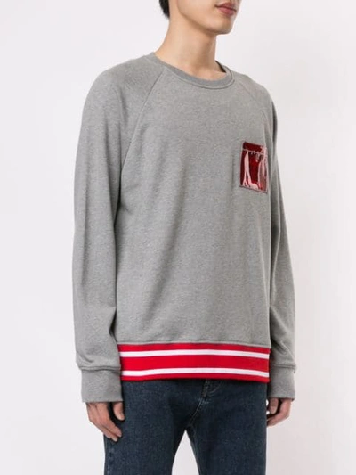 Shop N°21 Pocket Detail Sweatshirt In Grey