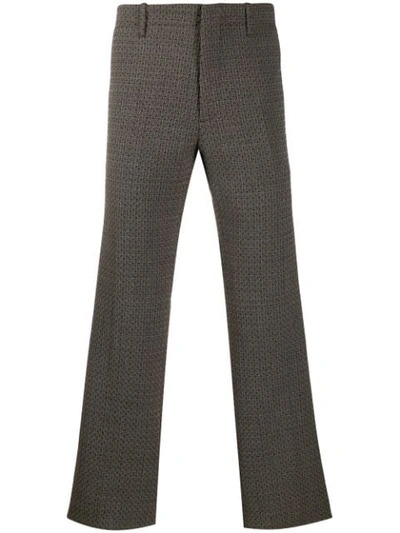 Shop Etro Side Stripe Suit Trousers In 100 Brown