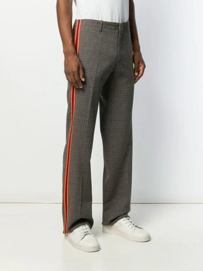 ETRO SIDE STRIPE SUIT TROUSERS - 棕色