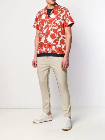 Shop Low Brand X Houseofc Floral Print Shirt In White