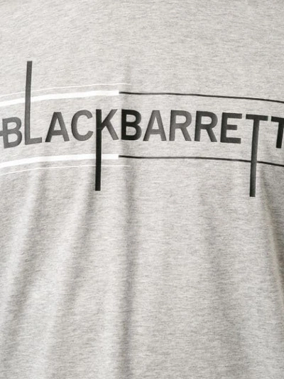 Shop Blackbarrett Logo Print T In Grey