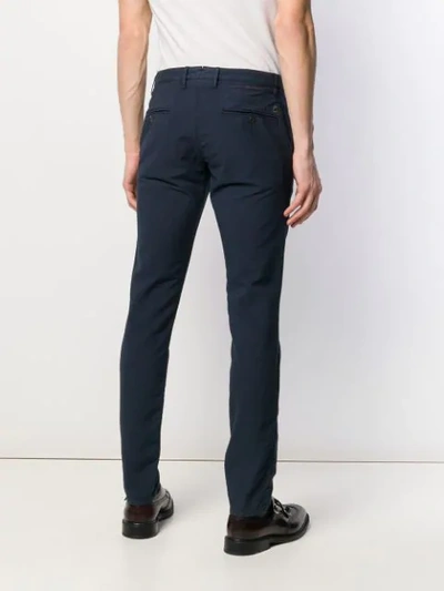 Shop Incotex Slim-fit Tapered Trousers In Blue